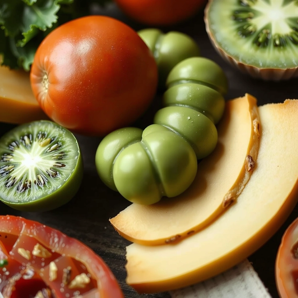 Frische Lebensmittel für gesunde Ernährung
