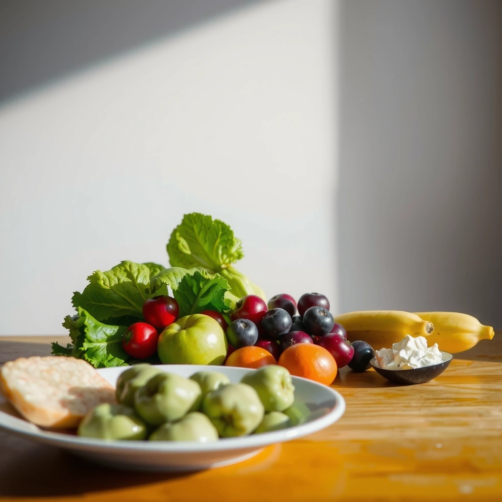 Geplanter gesunder Speiseplan